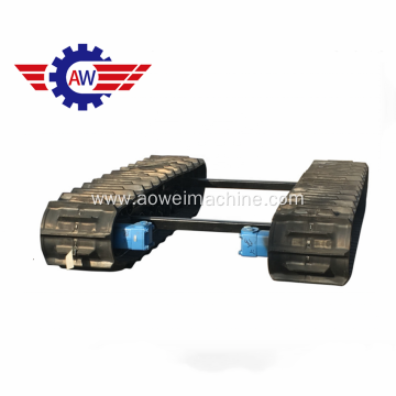 Excavator steel Rubber crawler track chassis undercarriage with hydraulic motor DC 24V 48V DC SERVO MOTOR